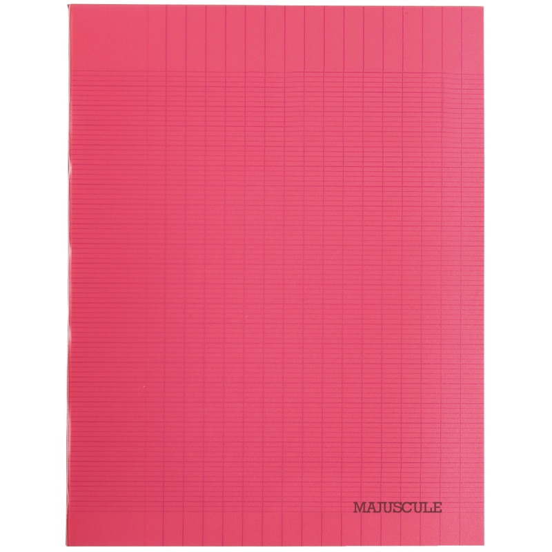Piqûre 32 pages MAJUSCULE, format 17x22 cm, papier blanc 90g, seyès, c
