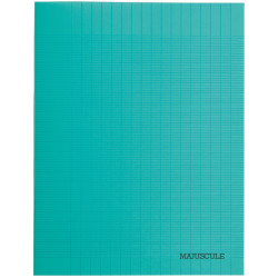 Piqûre 32 pages MAJUSCULE, format 17x22 cm, papier blanc 90g, seyès, c