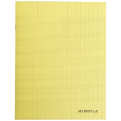 Piqûre 32 pages MAJUSCULE, format 17x22 cm, papier blanc 90g, seyès, c