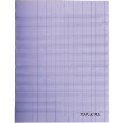 Piqûre 32 pages MAJUSCULE, format 17x22 cm, papier blanc 90g, seyès, c