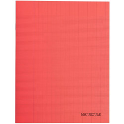 Piqûre 48 pages MAJUSCULE, format 17x22 cm, seyès 80g, couverture poly