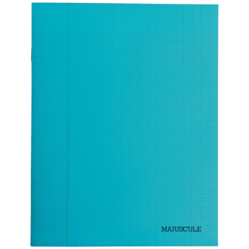 Piqûre 48 pages MAJUSCULE, format 17x22 cm, papier blanc 90g, seyès, c