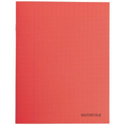 Piqûre 48 pages MAJUSCULE, format 17x22 cm, papier blanc 90g, seyès, c