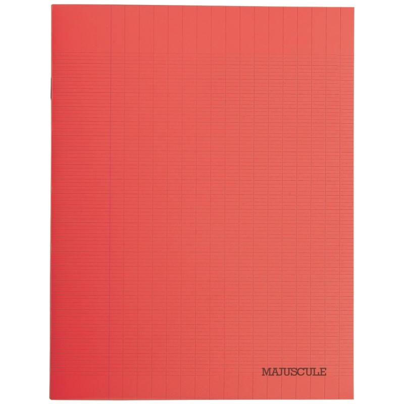 Piqûre 48 pages MAJUSCULE, format 17x22 cm, papier blanc 90g, seyès, c