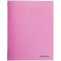 Piqûre 48 pages MAJUSCULE, format 17x22 cm, papier blanc 90g, seyès, c