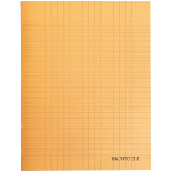 Piqûre 48 pages MAJUSCULE, format 17x22 cm, papier blanc 90g, seyès, c