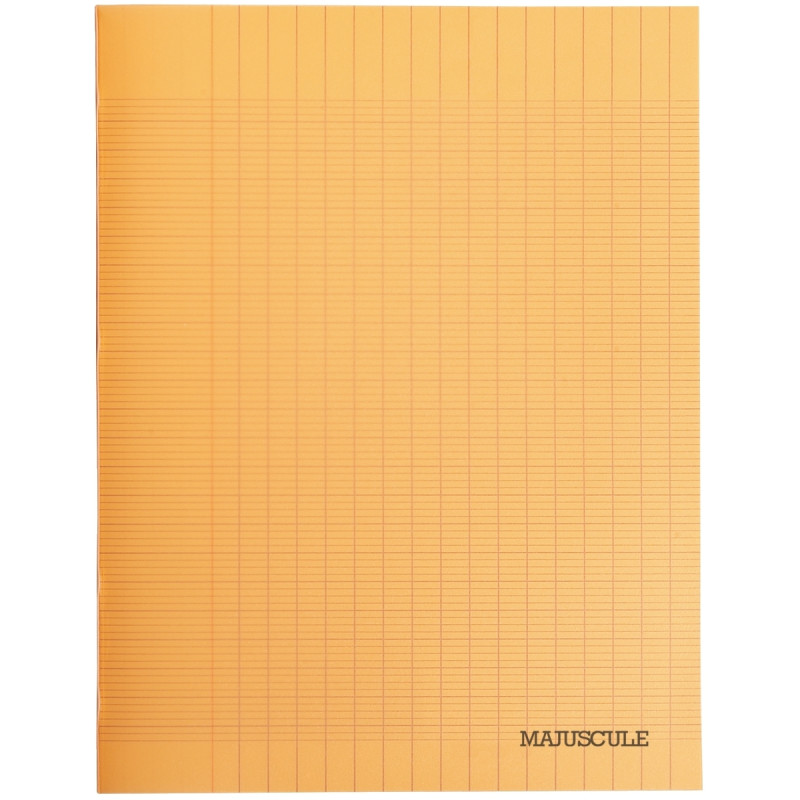 Piqûre 48 pages MAJUSCULE, format 17x22 cm, papier blanc 90g, seyès, c