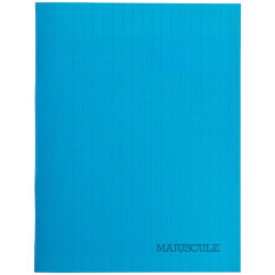 Piqûre 64 pages MAJUSCULE, format 17x22 cm, papier blanc 90g, seyès, c