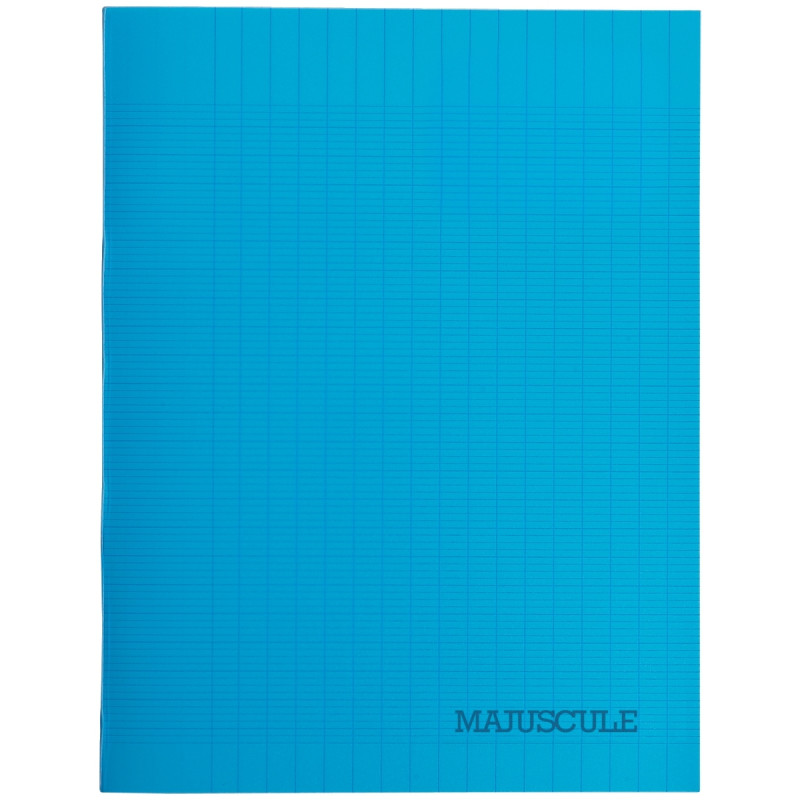 Piqûre 64 pages MAJUSCULE, format 17x22 cm, papier blanc 90g, seyès, c