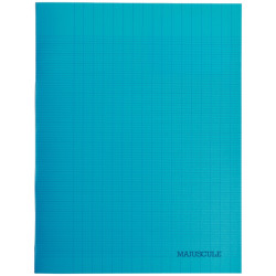 Piqûre 96 pages MAJUSCULE, format 17x22 cm, papier blanc 90g, seyès, c