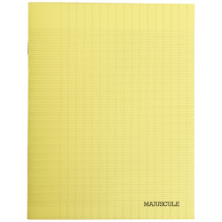 Piqûre 96 pages MAJUSCULE, format 17x22 cm, papier blanc 90g, seyès, c