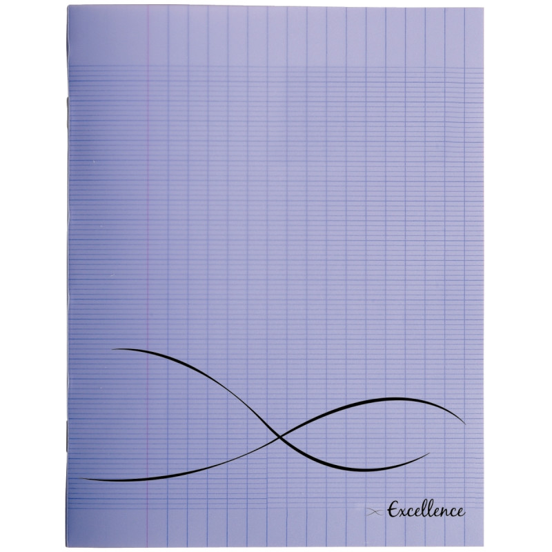 Piqûre 96 pages EXCELLENCE, format 17x22 cm, seyès 90g, couverture PP