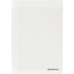 Piqûre 192 pages MAJUSCULE, format 17x22 cm, papier blanc 70g, seyès,