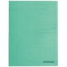 Piqûre 48 pages MAJUSCULE, format A4, seyès, couverture PP vert