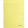 Piqûre 48 pages MAJUSCULE, format A4, seyès, couverture PP jaune