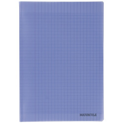 Piqûre 96 pages MAJUSCULE, format A4, seyès, couverture PP violet
