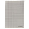 Piqûre 96 pages MAJUSCULE, format A4, seyès, couverture PP gris