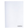 Piqûre 96 pages MAJUSCULE, format A4, quadrillé 5x5, couverture PP inc