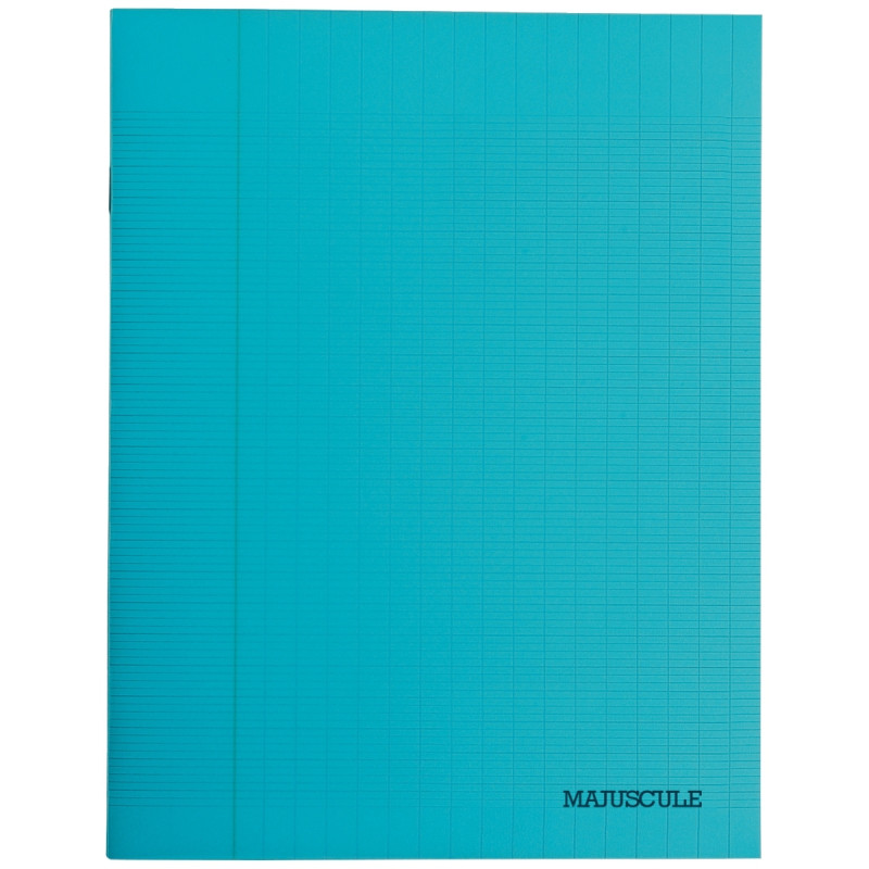 Piqûre 48 pages MAJUSCULE, format 24x32 cm, seyès 80g, couverture poly