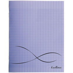 Piqûre 48 pages EXCELLENCE, format 24x32 cm, seyès, couverture polypro