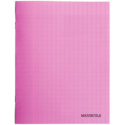 Piqûre 48 pages MAJUSCULE, format 24x32 cm, papier blanc 90g, seyès, c