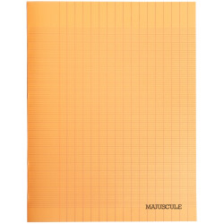 Piqûre 48 pages MAJUSCULE, format 24x32 cm, papier blanc 90g, seyès, c