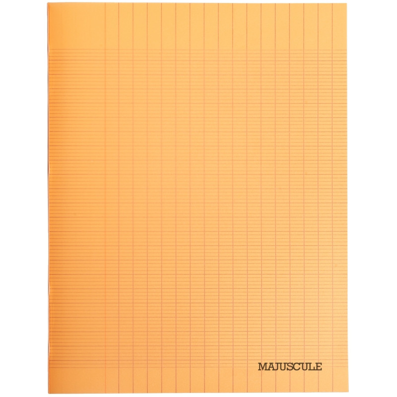 Piqûre 48 pages MAJUSCULE, format 24x32 cm, papier blanc 90g, seyès, c