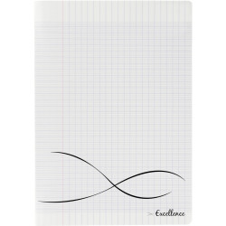 Piqûre 96 pages EXCELLENCE, format 24x32 cm, seyès, couverture polypro