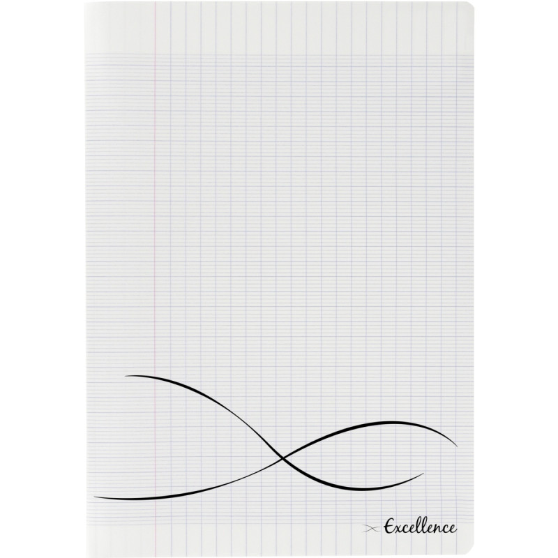 Piqûre 96 pages EXCELLENCE, format 24x32 cm, seyès, couverture polypro