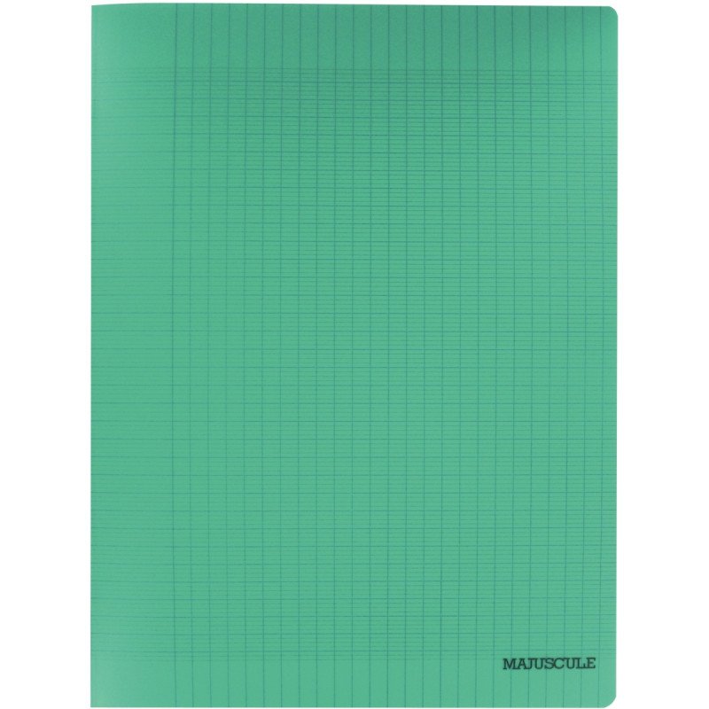 Piqûre 96 pages MAJUSCULE, format 24x32 cm, papier blanc 90g, seyès, c