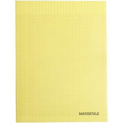 Piqûre 96 pages MAJUSCULE, format 24x32 cm, papier blanc 90g, seyès, c