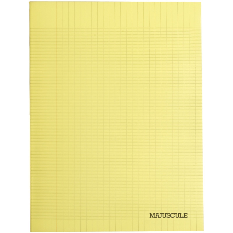 Piqûre 96 pages MAJUSCULE, format 24x32 cm, papier blanc 90g, seyès, c