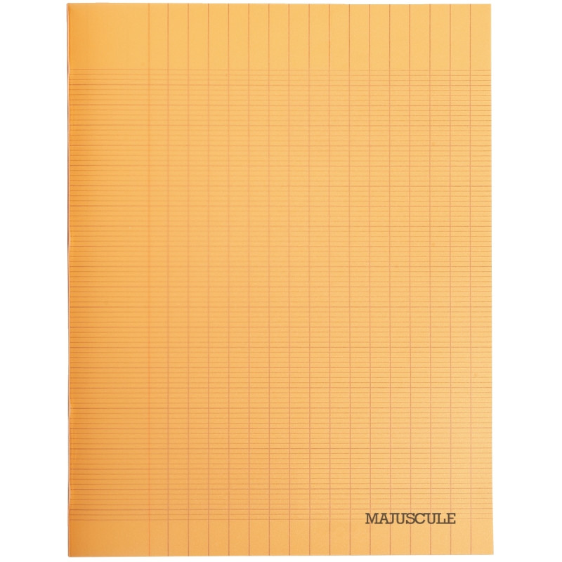 Piqûre 96 pages MAJUSCULE, format 24x32 cm, papier blanc 90g, seyès, c