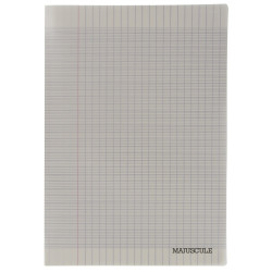 Piqûre 96 pages MAJUSCULE, format 24x32 cm, papier blanc 90g, seyès, c