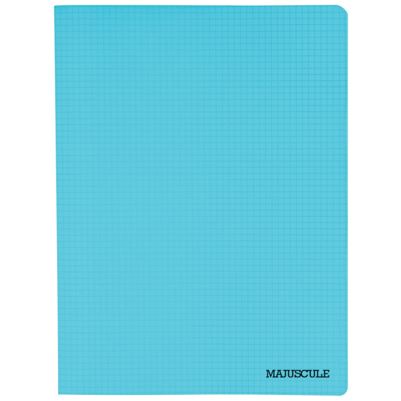 Piqûre 96 pages MAJUSCULE, format 24x32 cm, papier blanc 90g, quadrill
