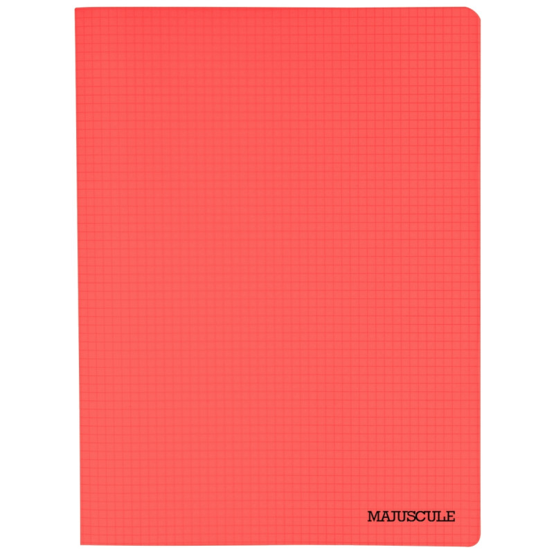 Piqûre 96 pages MAJUSCULE, format 24x32 cm, papier blanc 90g, quadrill