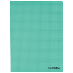 Piqûre 96 pages MAJUSCULE, format 24x32 cm, papier blanc 90g, quadrill