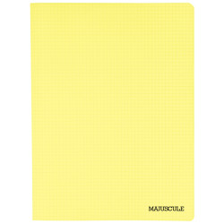 Piqûre 96 pages MAJUSCULE, format 24x32 cm, papier blanc 90g, quadrill