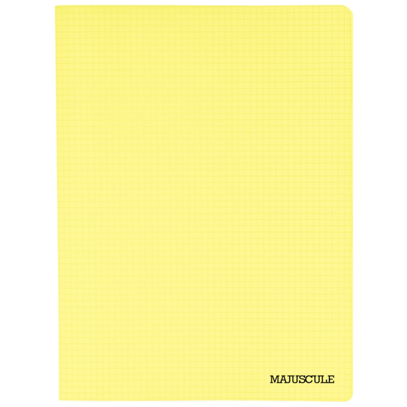 Piqûre 96 pages MAJUSCULE, format 24x32 cm, papier blanc 90g, quadrill