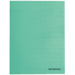 Piqûre 140 pages MAJUSCULE, format 24x32 cm, papier blanc 90g, seyès,