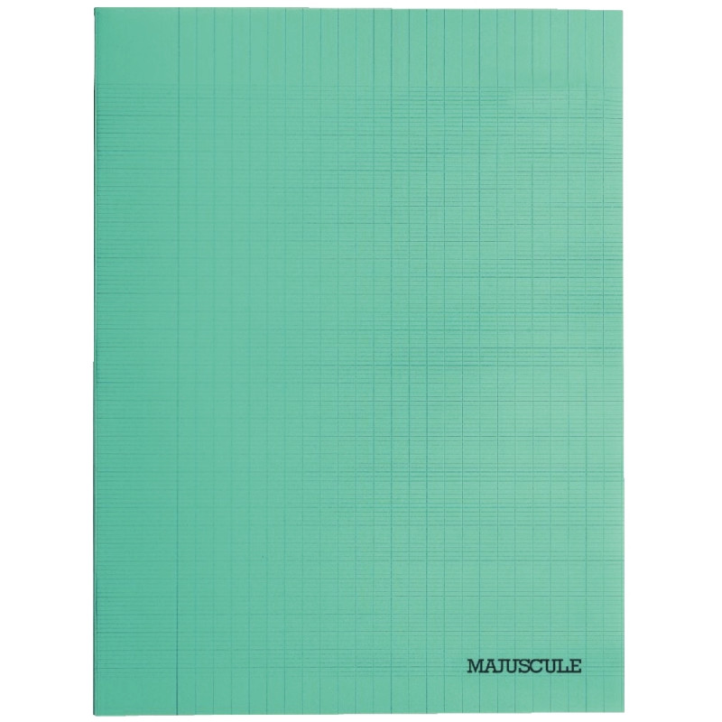 Piqûre 140 pages MAJUSCULE, format 24x32 cm, papier blanc 90g, seyès,