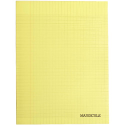 Piqûre 140 pages MAJUSCULE, format 24x32 cm, papier blanc 90g, seyès,