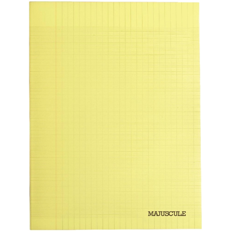 Piqûre 140 pages MAJUSCULE, format 24x32 cm, papier blanc 90g, seyès,