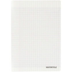 Piqûre 140 pages MAJUSCULE, format 24x32 cm, seyès 90g, couverture PP