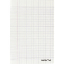 Piqûre 192 pages MAJUSCULE, format 24x32 cm, papier blanc 70g, seyès,