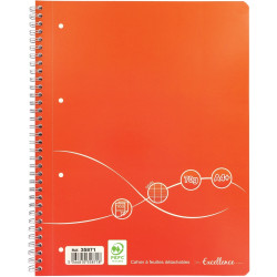 Cahier à reliure intégrale 160 pages EXCELLENCE, format A4+, seyès, pa
