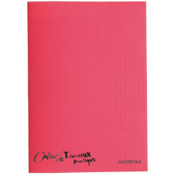 Cahier travaux pratiques MAJUSCULE, piqûre 96 pages, A4, seyès/uni bla