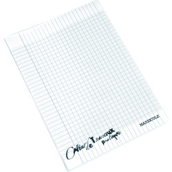 Cahier travaux pratiques MAJUSCULE, piqûre 48 pages, 24x32 cm, seyès/u