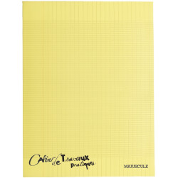 Cahier travaux pratiques MAJUSCULE, piqûre 96 pages, 24x32 cm, seyès/u