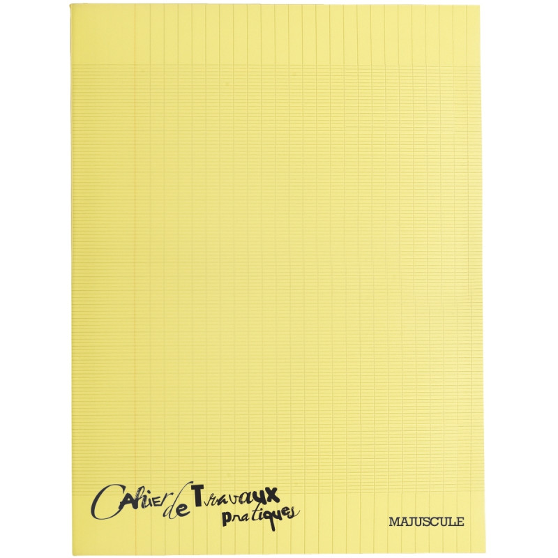 Cahier travaux pratiques MAJUSCULE, piqûre 96 pages, 24x32 cm, seyès/u